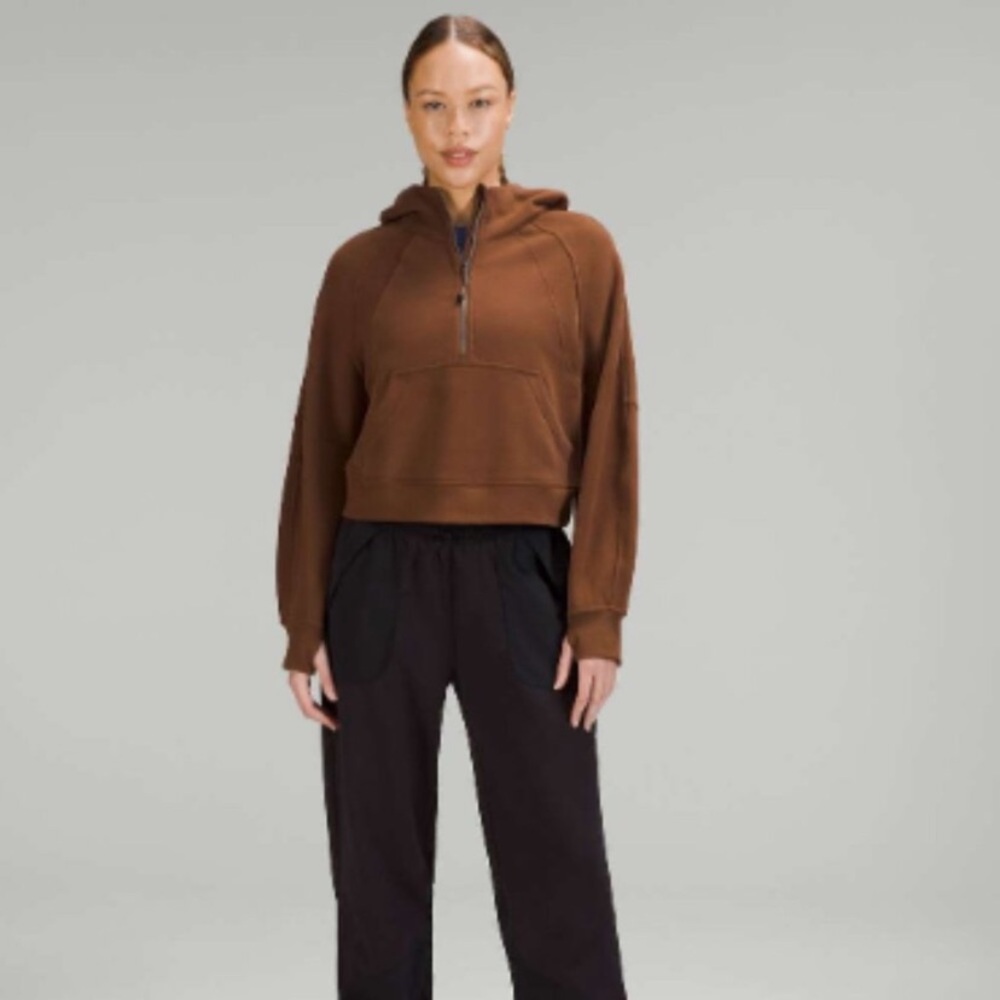 Scuba half-zip M/L roasted brown